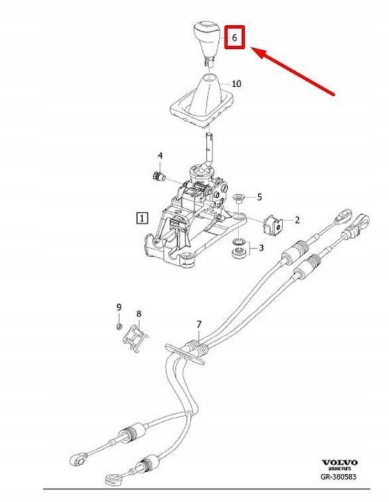 фото №9, Ручка рычаг изменения коробки передач volvo s60 mk2 оригинальный 31437881