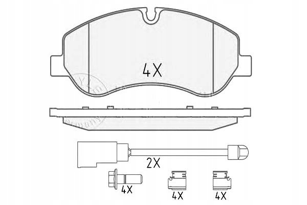 фото №13, Тормозные колодки ham. ford p. transit 2.2 tdci 12-
