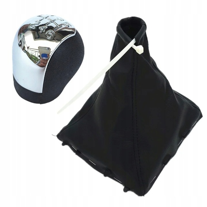 фото №4, Чехол рычаг изменения коробки передач + ручка 6b opel vectra c signum 2002-2008