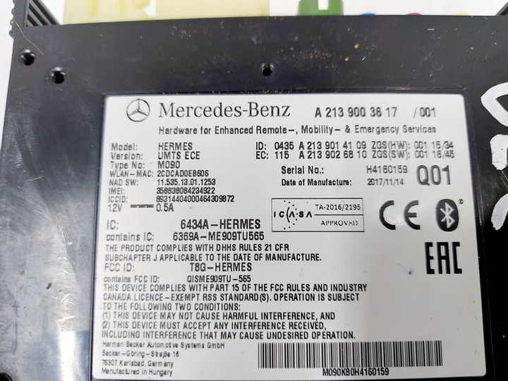 фото №4, Mercedes glc w253 w205 w213 модуль telematic 17r.