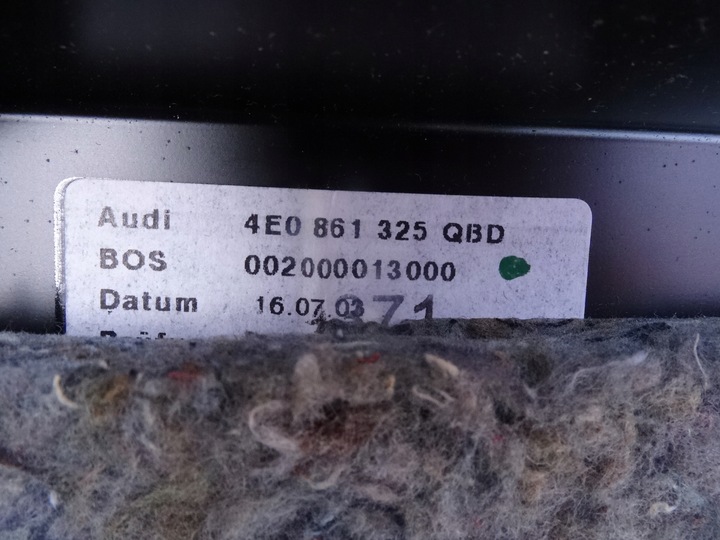 фото №9, 4e0861325 audi a8 d3 полиця ролета електричний bose оригінал