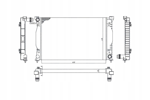 фото №2, Радіаторів audi a4 8h7 b6 8he b7 магніт marelli