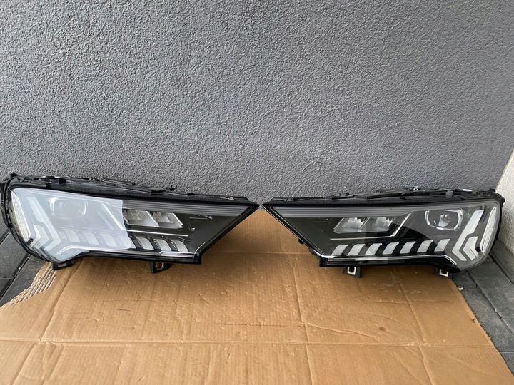 фото №1, Audi q7 4m рестайлінг лампа права ліва matrix 4m0941040c 4m0941039c комплектні