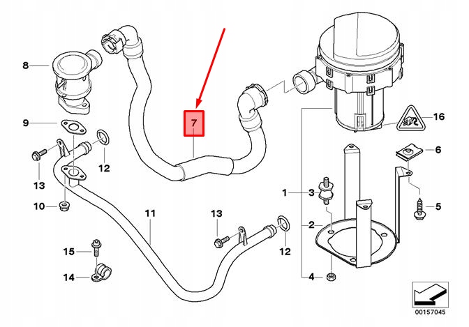 фото №12, Шланг тисковий двигуна bmw 5 e39 11721438263