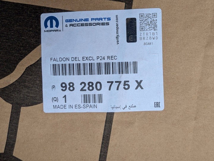 фото №14, Peugeot 2008 ii 19- спойлер нижний бампера перед накладка 9828077580