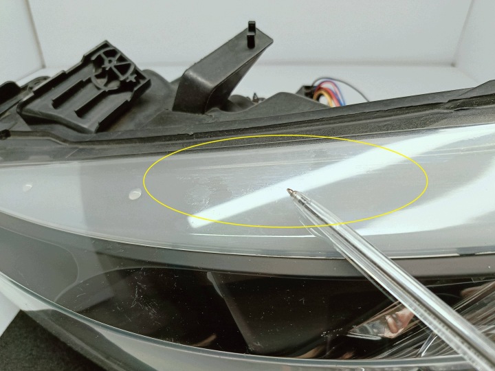 фото №12, Peugeot 207 06- фара левая перед линза+ led sonar тюнинг sk3402-a2b706