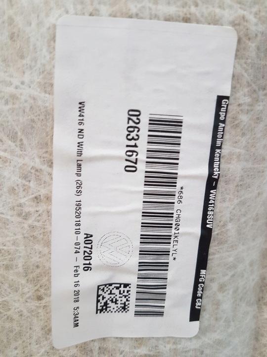 фото №13, Volkswagen atlas 18-24 стеля usa 3cn867501k