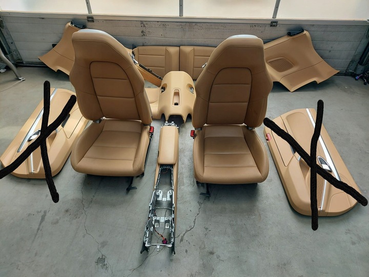 фото №1, Сиденья обшивки средство комплект porsche 991 911