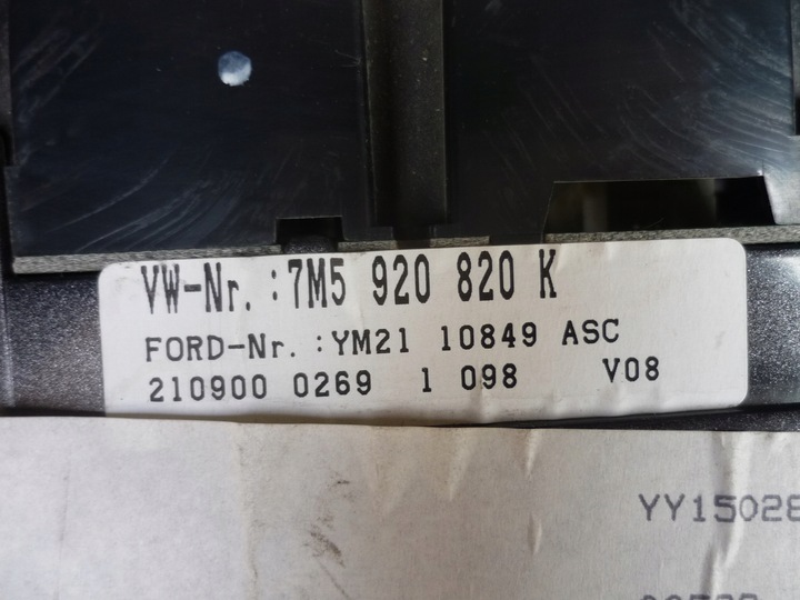 фото №9, Спідометр  прилади ford galaxy рестайлінг європа 7m5920820k