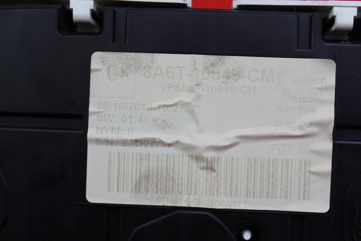 фото №8, Спидометр приборы eu 8a6t-10849-cm ford fiesta mk7 1.6 tdci 95 km 08-17