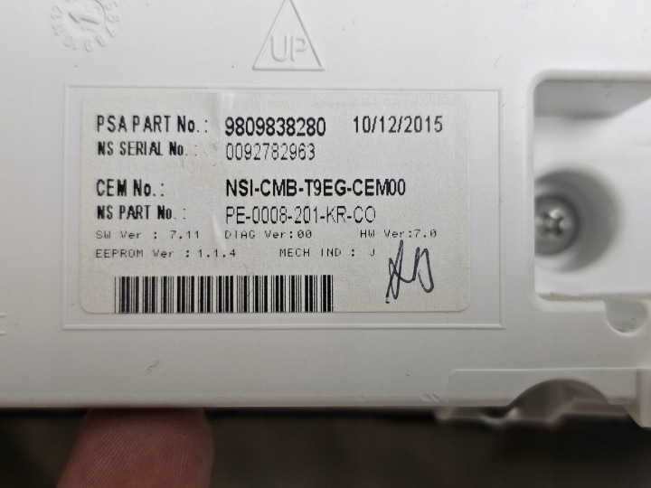 фото №9, Спидометр панель приборов приборы европа peugeot 308 ii t9 9809838280