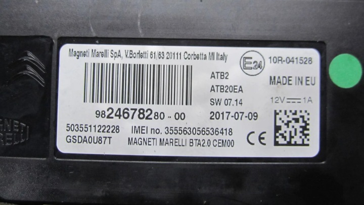 фото №5, Citroen c4 ii picasso блок управления  блютуз 9824678280