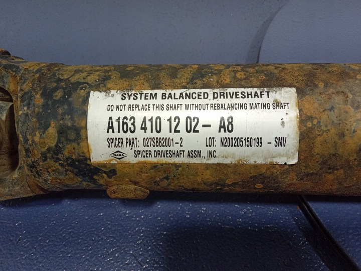 фото №9, Mercedes ml w163 2.7 cdi wał приводной зад задний a1634101202