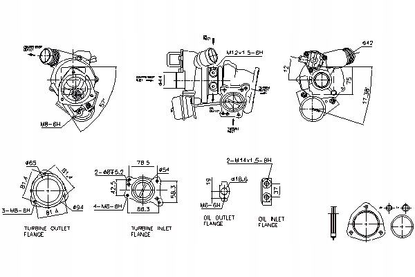 фото №2, Турбонагнетатель ds ds 4 citroen c4 c4 grand picasso i c4 grand picasso