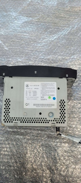 фото №16, Радіо cd mercedes w211 cls w219 mf2321