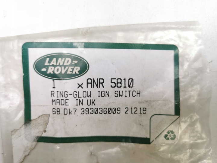 фото №7, Кольцо световой wyłącznika зажигания - land rover freelander 1 oem номер anr5810