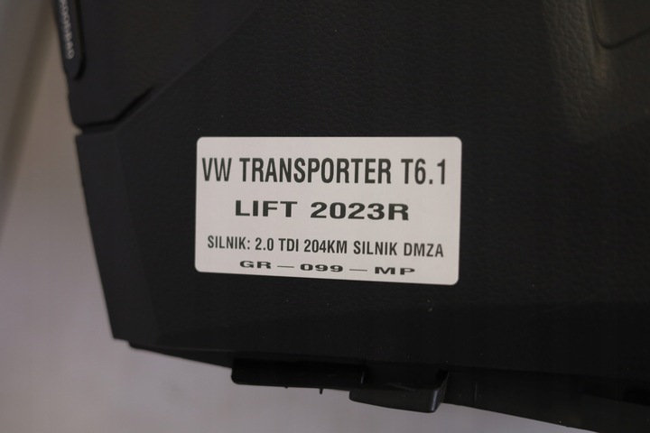 фото №7, Панель раздаточная капот полка подушка безопасности оригинал pas vw transporter t6.1 23r