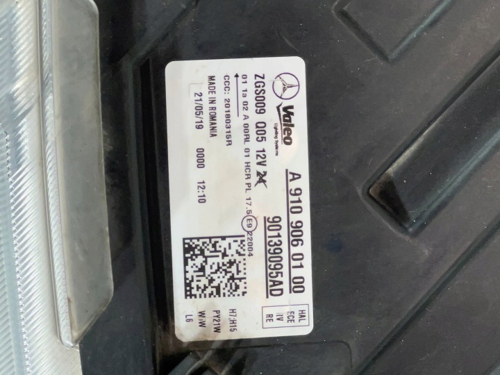 фото №10, Фара перед сторона правая mercedes-benz sprinter w907 w910 a9109060100