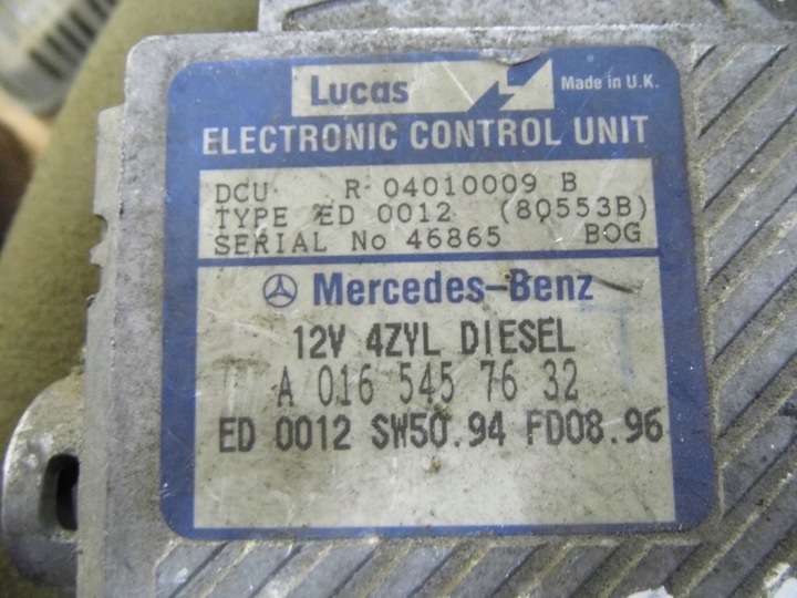 фото №6, W210 e220 2.2d 96' комп'ютер блок керування двигуна a0165457632