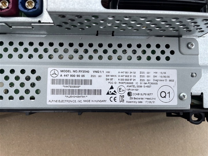 фото №6, Радио навигация экран навигация a4479009005 mercedes vito w 447 модель: 14-20r.