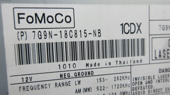 фото №5, Jaguar xf x250 7g9n-18c815-nb радіо програвач