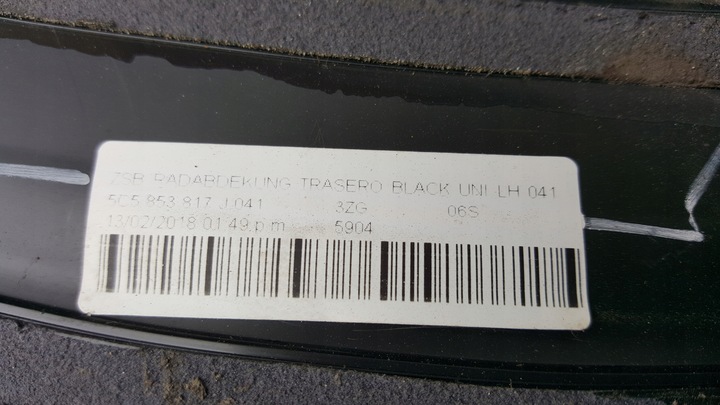 фото №12, Планка крила le зад vw beetle r-line 5c5853817j