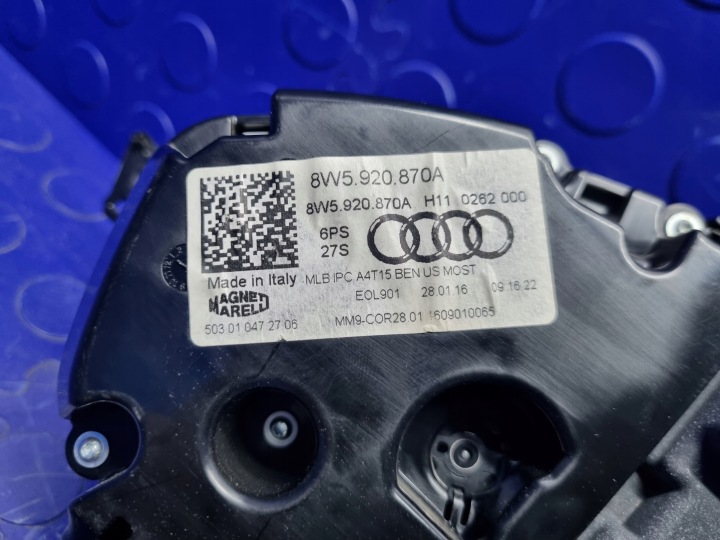 фото №9, Спідометр  панель приладів спідометр audi a4 b9 оригінал 8w5920870a