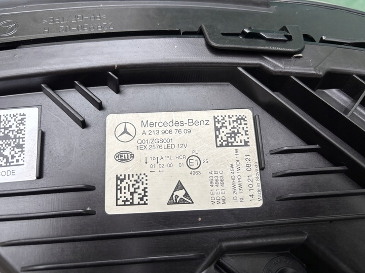 фото №15, Mercedes e класс 213 w213 рестайлинг лампа фара правая левая перед передняя