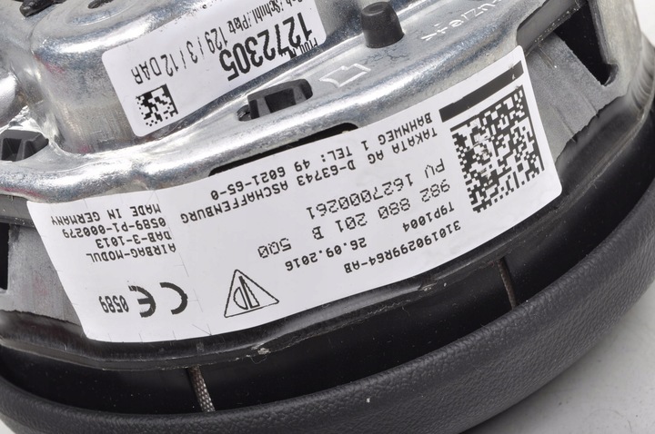 фото №6, Porsche 718 cayman 982 повітряна подушка водія подушка безпеки 982880201b