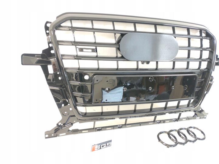 фото №9, Sq5 нова решітка радіатор решітка радіатора audi q5 8r0 рестайлінг 2012-16 повний чорний s-line