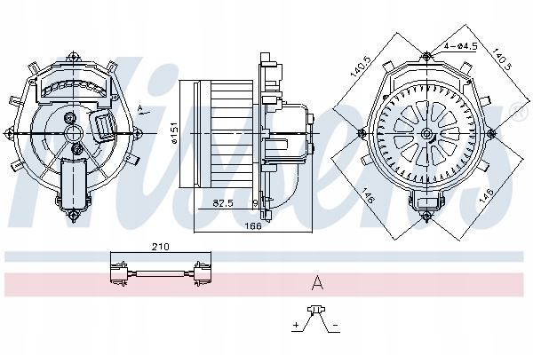 фото №9, Вентилятор интерьера - воздуходувка перед nissens 87287