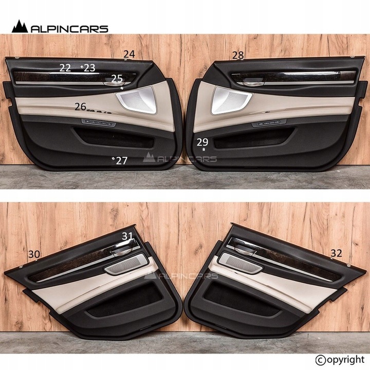 фото №8, Bmw f01 lci оббивка комфорт сидіння засіб шкіра