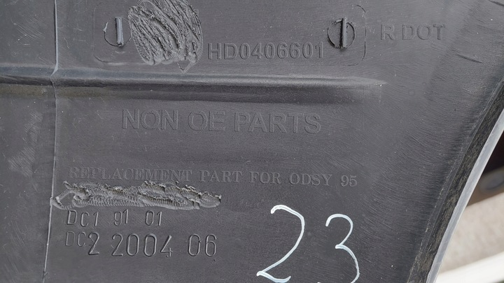 фото №7, Honda odyssey 95 - 99 бампер перед переднее