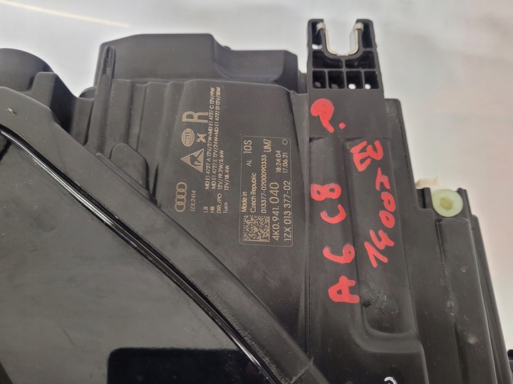 фото №13, Audi a6 c8 лампа права перед повний led eu 4k0941040