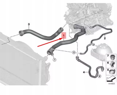 фото №11, Bmw 1 f21 шланг охолоджуючий головки циліндрів 17128602027 oem