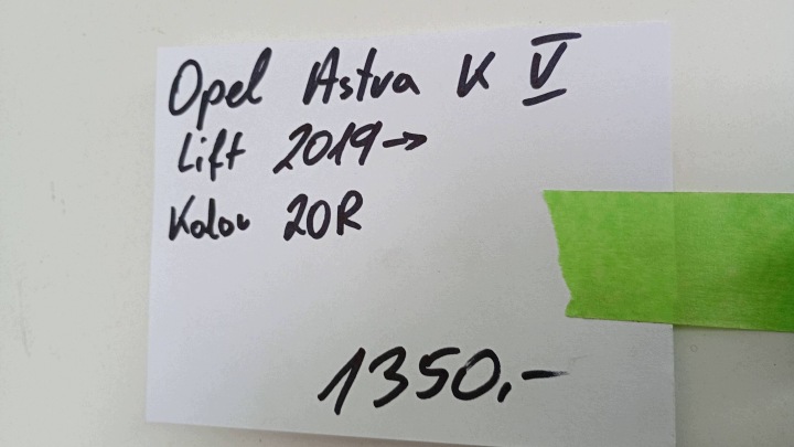 фото №11, Капот opel astra k рестайлінг 2019-22 колір 20r