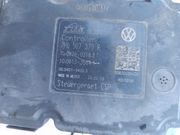 фото №8, Vw transporter t5 1.9 tdi головний гальмівний циліндр abs 7h0907379r