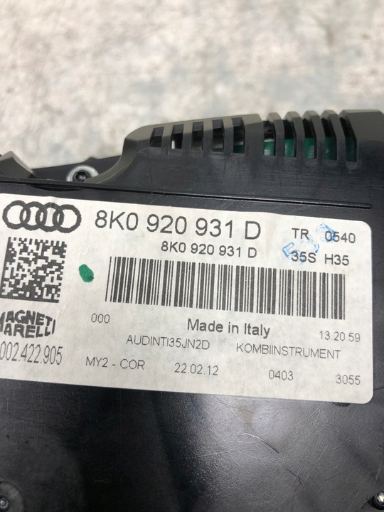 фото №7, Спидометр приборы audi a4 b8 рестайлинг 8k0920931d европа