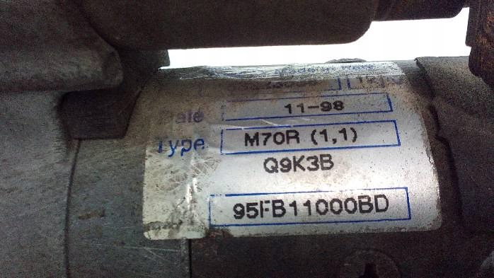 фото №8, Стартер ford fiesta mk4 1,3 b 95fb11000bd