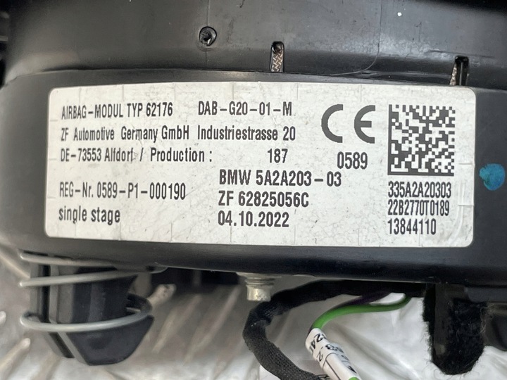 фото №9, Bmw g20 g21 g26 подушка безопасности водителя подушка безопасности 5a2a203