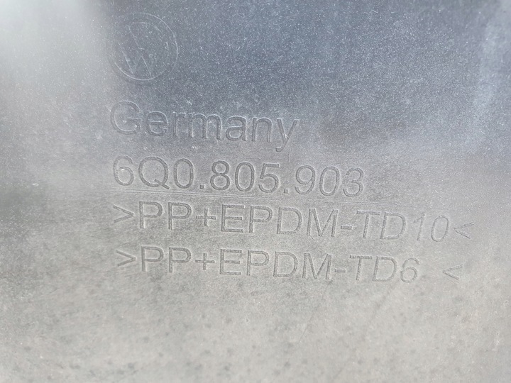 фото №9, Dół бампера vw polo iv cross 6q0 рестайлинг год 06-09