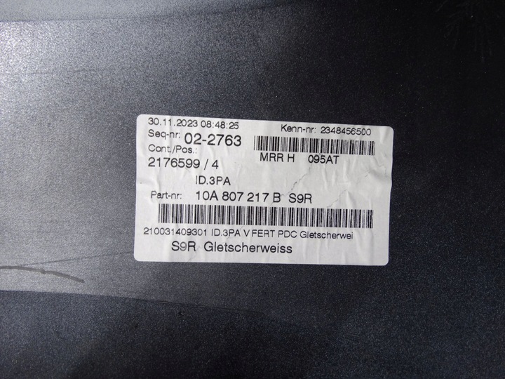 фото №11, Vw id.3 рестайлінг 22- бампер переднє 10a807217b оригінальний