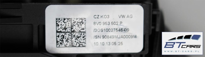 фото №12, Audi a3 подрулевые рычаги рулевой/подрулевой 8v0953521dp 8v0953502p круиз-контроль 8v0 953 502 p 8v0