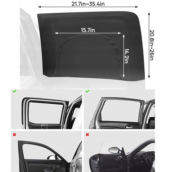 фото №14, Москитна сітка захист вікна сонцезахисна сітка дихаюча do автомобіля