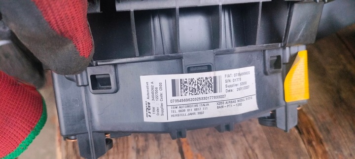 фото №7, Подушка безопасности подушки воздушные датчик лента натяжители ремни fiat ducato iii eu