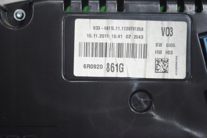 фото №6, Спидометр спидометр polo v 6r tdi 6r0920861g