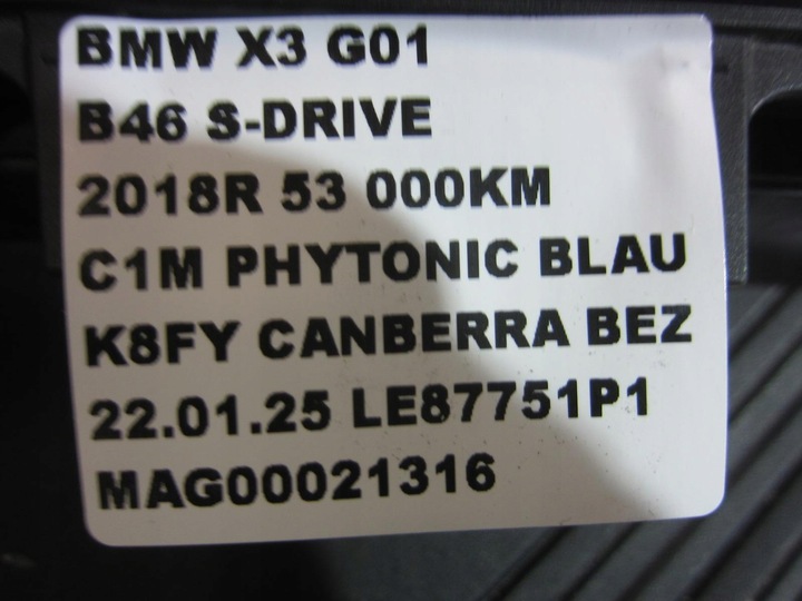 фото №9, Bmw x3 g01 планка накладка відвідна вода права 7399032 51137399032