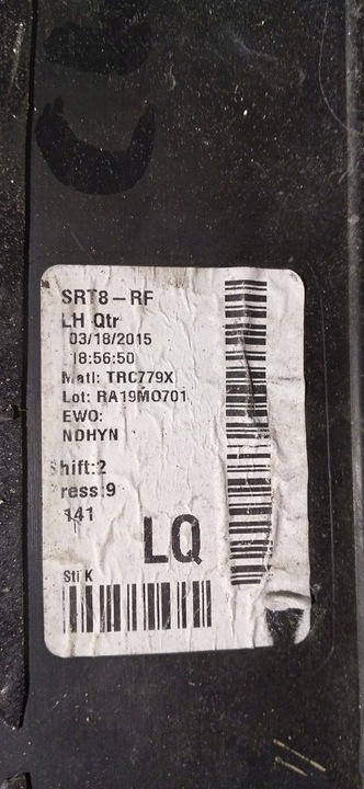 фото №6, Jeep grand cherokee wk2 srt планка крила зад l 46525061827 p 46527561827