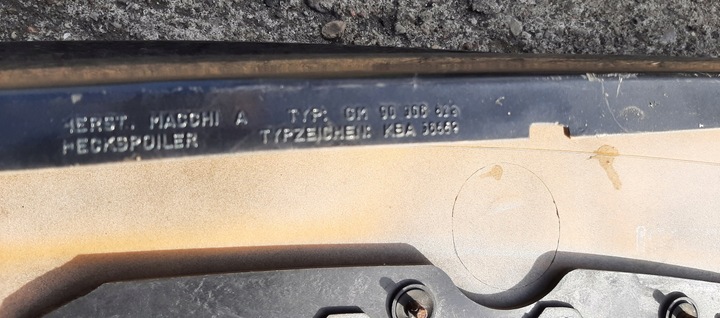 фото №5, Спойлер спойлер накладка кришки 90306829 opel vectra a gt