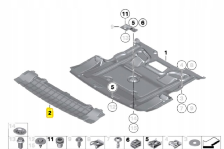 фото №10, Bmw 7 f01 защита шасси pod двигателем 51757898889 оригинальная